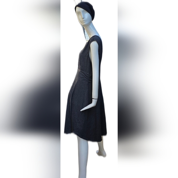 Prana Charcoal Midi Dress Xl Cotton Blend, All Seasons - Picture 6 of 12